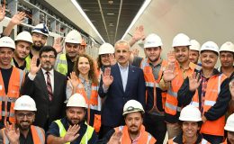 BAKAN URALOĞLU: “BU METRO HATTINDA SAATTE 120 KM HIZLA GÜNDE 600 BİN YOLCU SEYAHAT EDECEK”