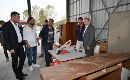 BAŞKAN MUSTAFA TUTUK ATIK GETİRME MERKEZİ’Nİ ZİYARET ETTİ