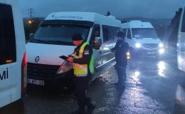 Servis araçlarına ‘şafak’ denetimi