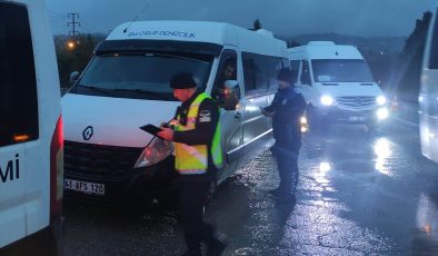 Servis araçlarına ‘şafak’ denetimi