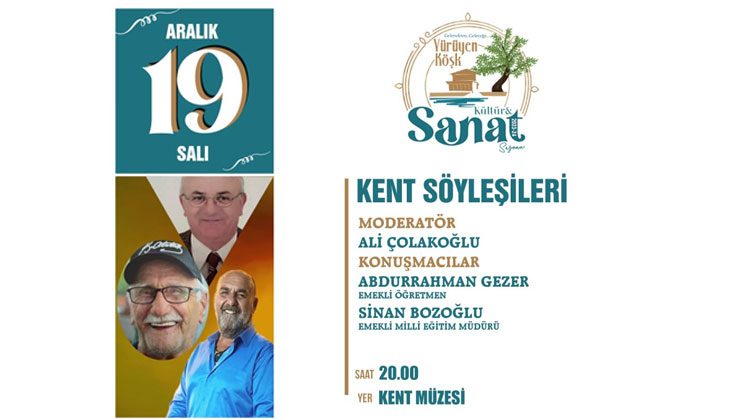 KENT SÖYLEŞİLERİ’NİN KONUĞU BOZOĞLU VE GEZER OLACAK