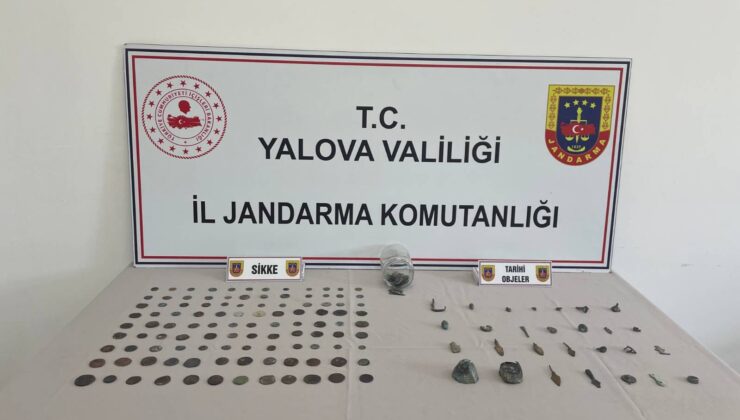 Çiftlikköy’de 228 Sikke ve 28 Tarihi Obje Ele Geçirildi