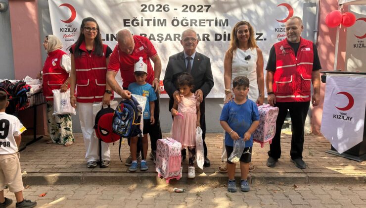 TÜRK KIZILAY YALOVA ŞUBESİNDEN İHTİYAÇ SAHİBİ ÖĞRENCİLERE “KIRTASİYE ŞENLİĞİ”