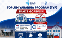 Yalova’da İŞKUR’dan Okullara 122 Bahçe Görevlisi Alımı