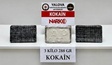 Yalova’da 3,288 kg Kokain Ele Geçirildi
