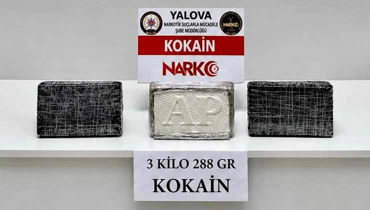 Yalova’da 3,288 kg Kokain Ele Geçirildi